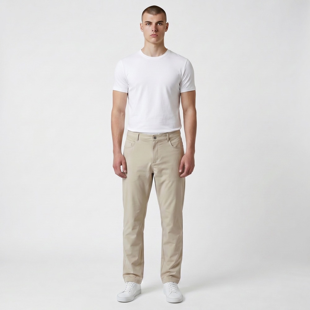 State & Liberty Tech Pants Mens 40 Khaki  4-Way Stretch‎ 5 Pocket Performance